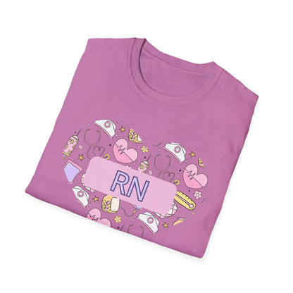 Registered Nurse RN Heart Medical Gift T-Shirt