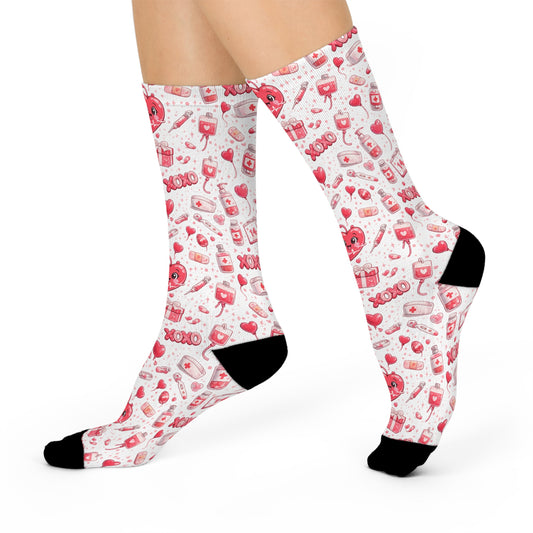 Valentine’s Day Cute Nurse Socks – Comfy Love for Every Shift
