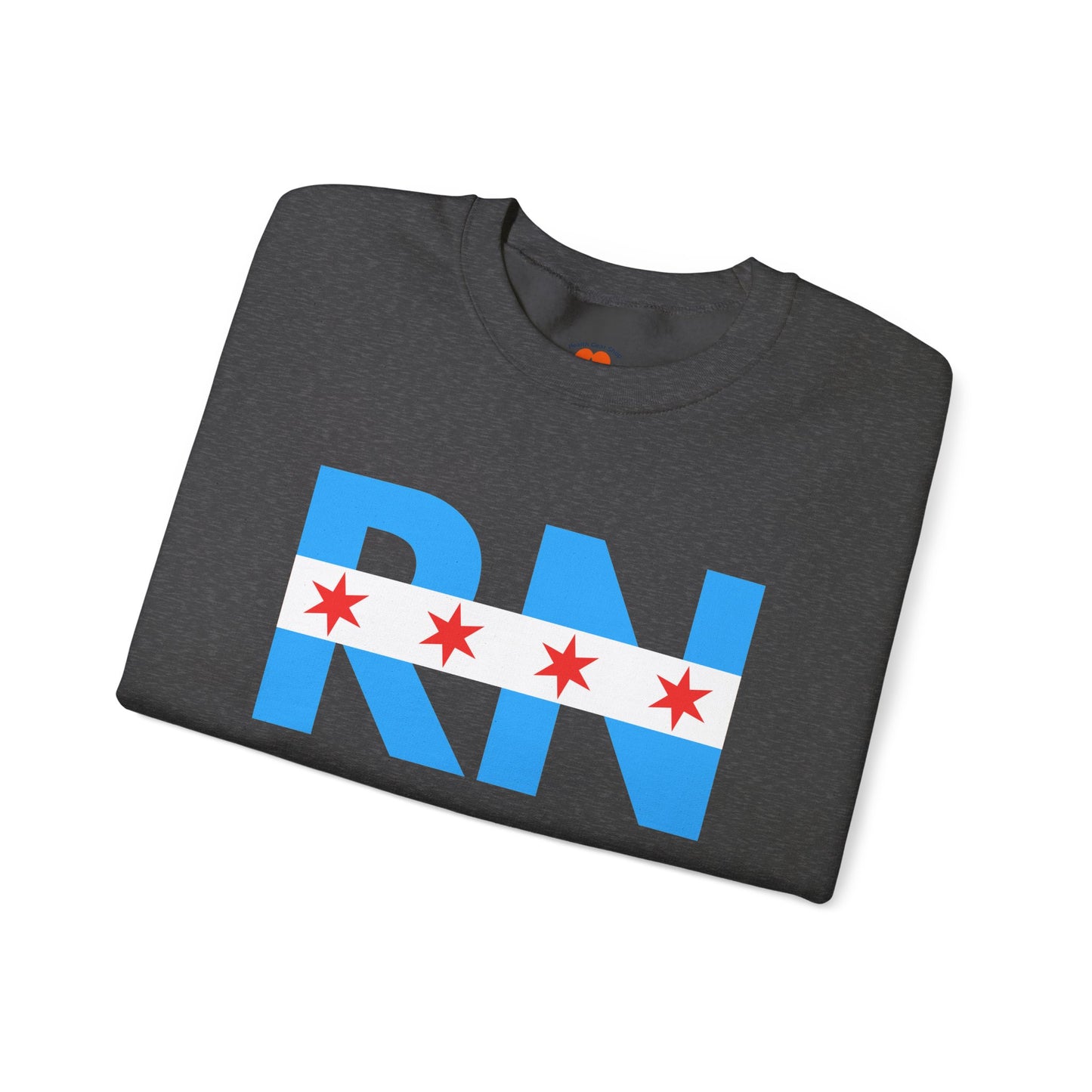 RN Nurse Chicago Flag Medical Crewneck Sweatshirt