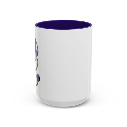 Power Up Mushroom Medical Coffee Mug - 15 oz. Blue