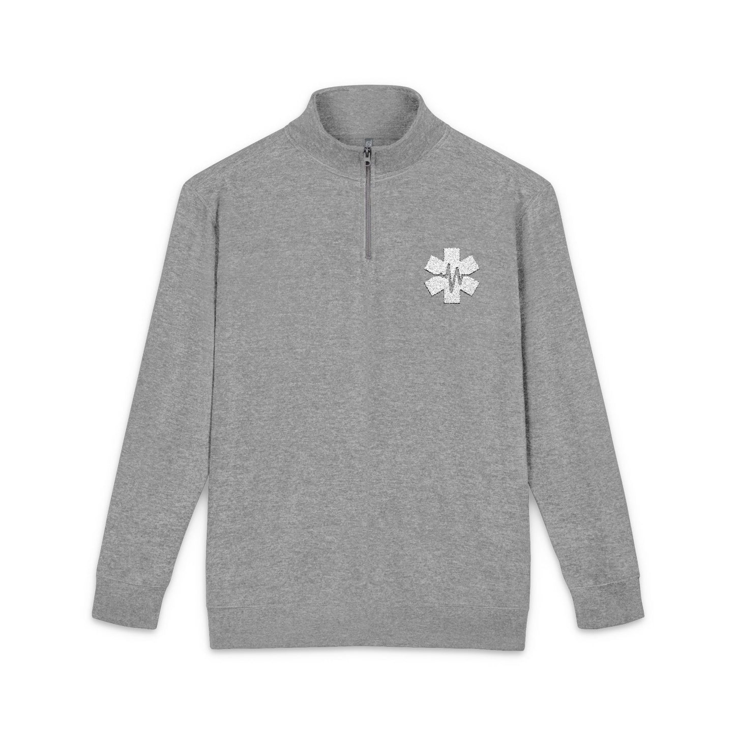 EMS EMT Paramedic First Responder Embroidered Fleece Quarter-Zip Pullover
