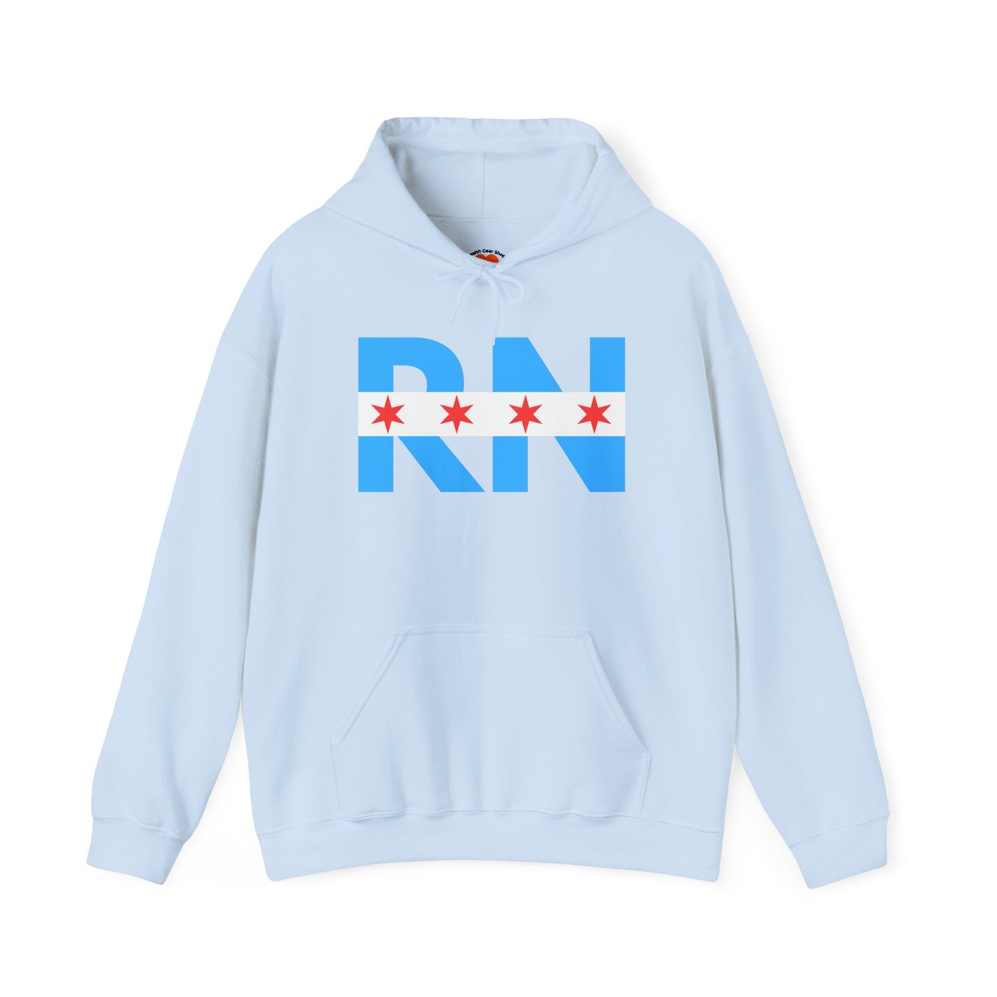 RN Nurse Chicago Flag Medical Hoodie