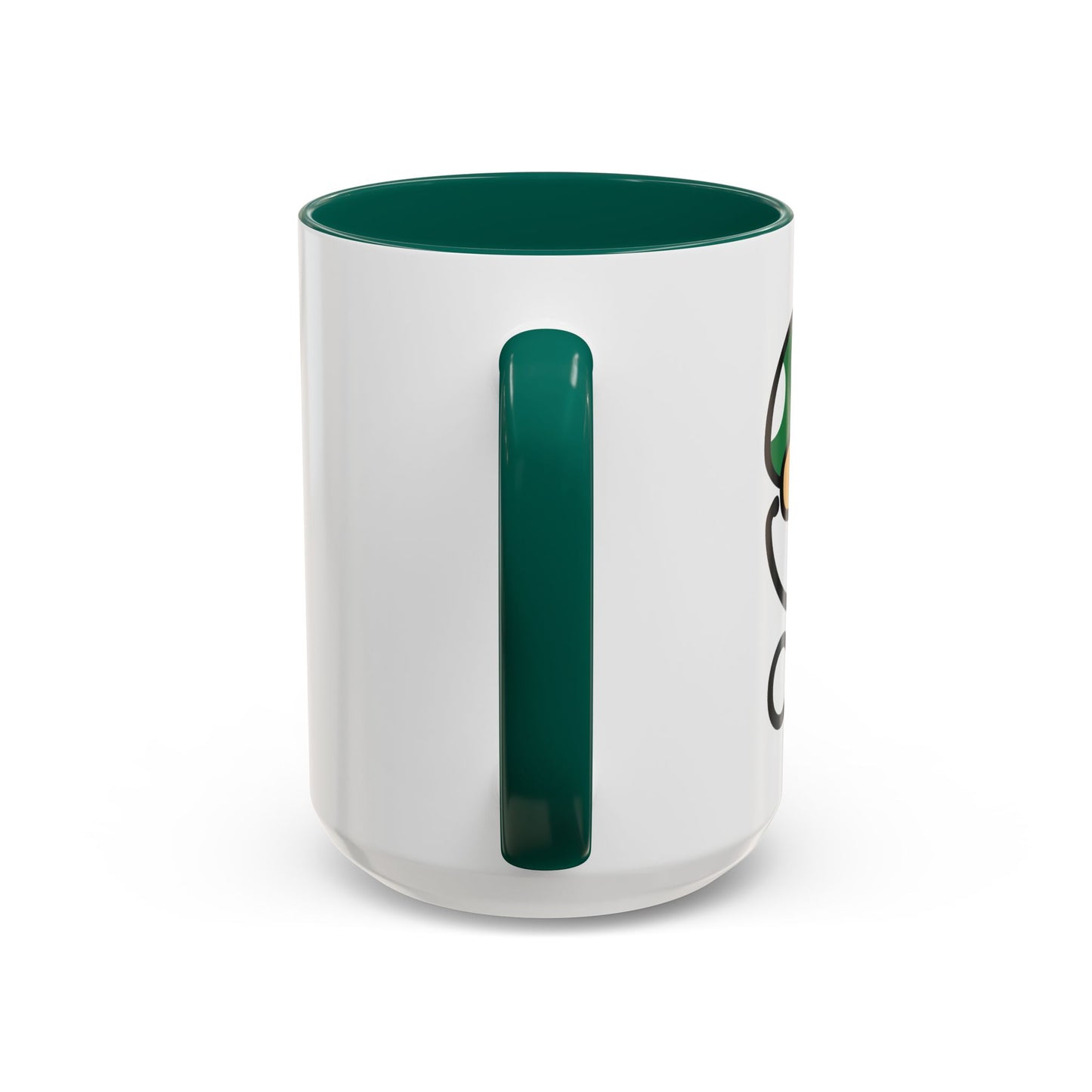 Power Up Mushroom Medical Coffee Mug - 15 oz. Green