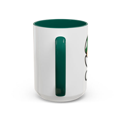 Power Up Mushroom Medical Coffee Mug - 15 oz. Green