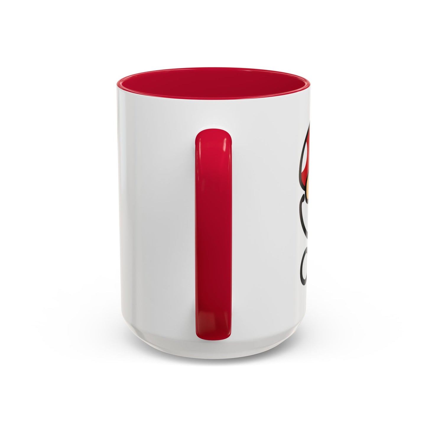 Power Up Mushroom Medical Coffee Mug - 15 oz. Red