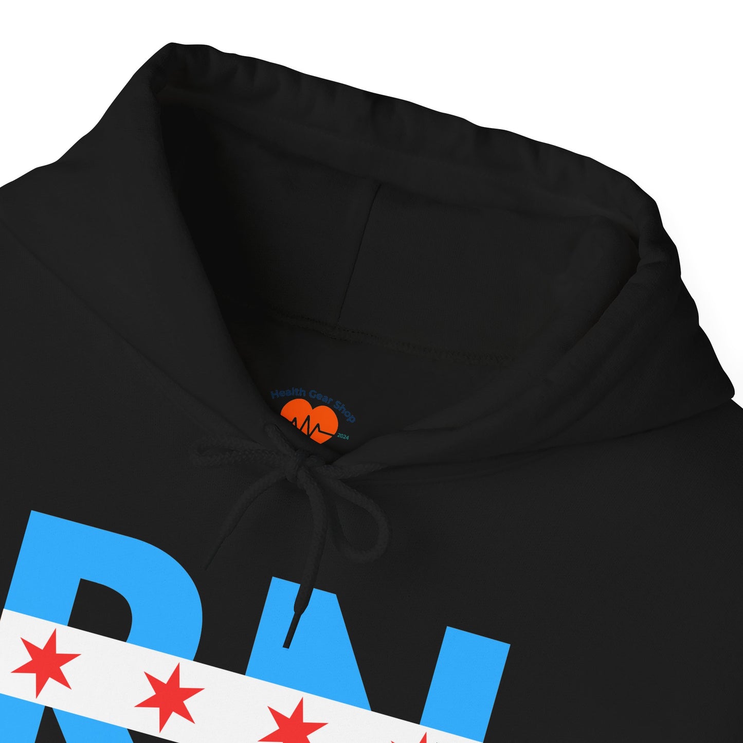 RN Nurse Chicago Flag Medical Hoodie