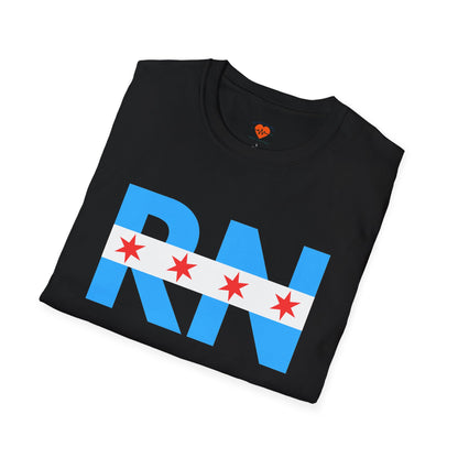 RN Nurse Chicago Flag Medical T-Shirt