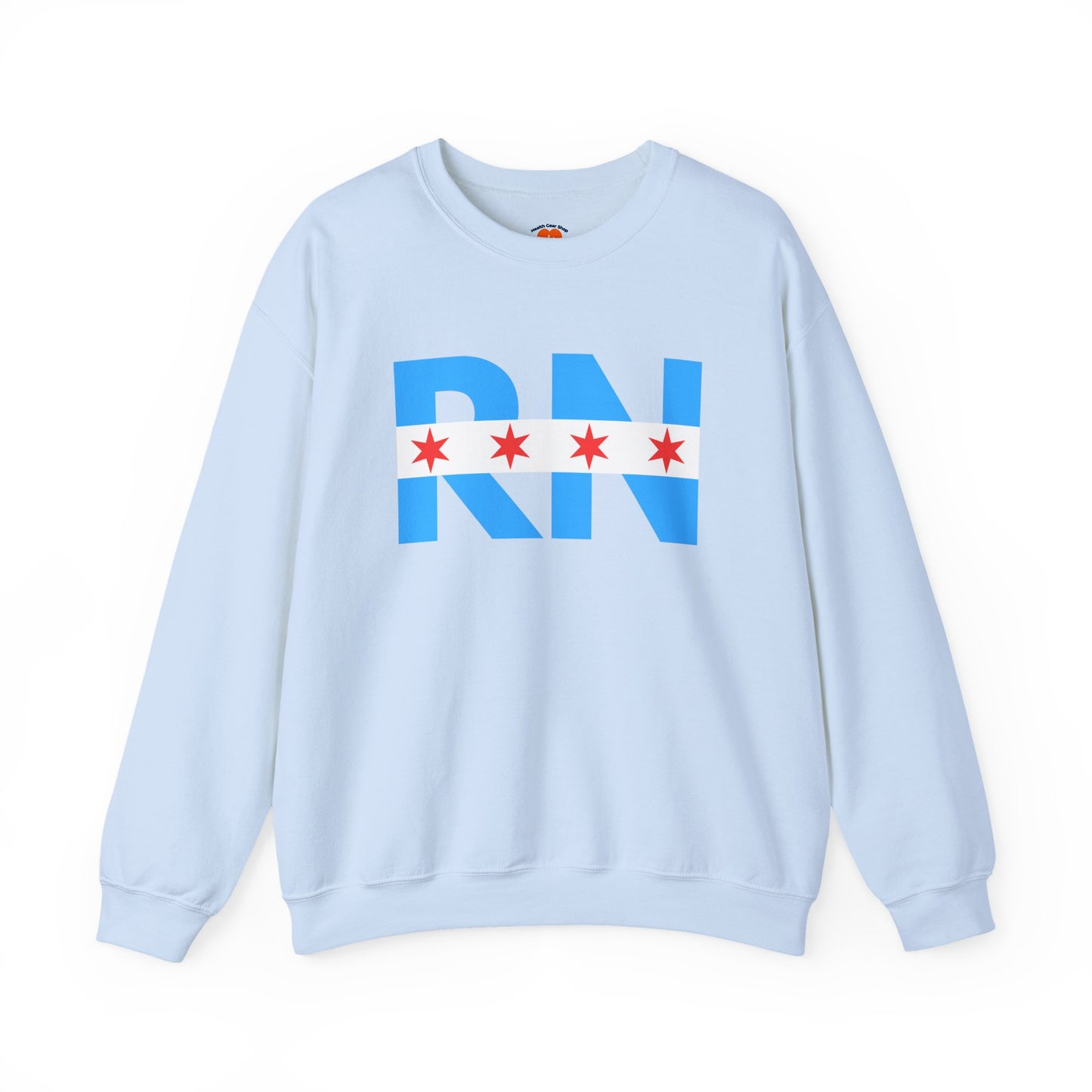 RN Nurse Chicago Flag Medical Crewneck Sweatshirt