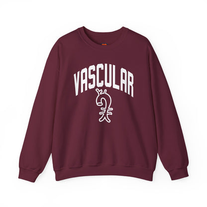 Varsity Vascular Surgery Crewneck Sweatshirt-Maroon-Health Gear Shop