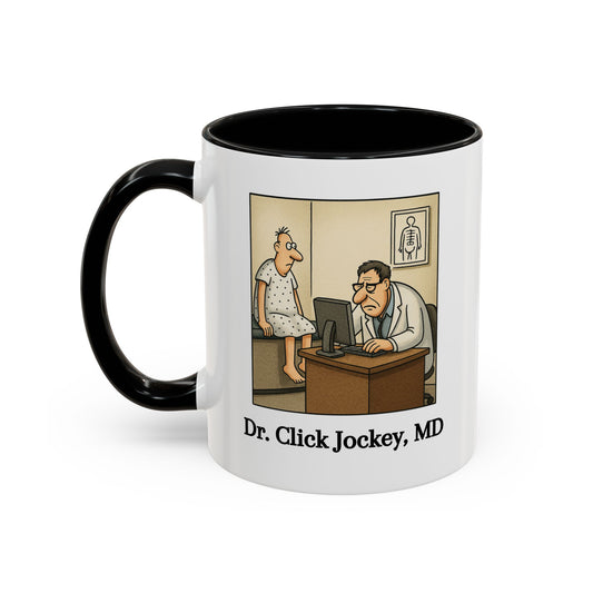 Dr. Click Jockey, MD Funny Doctor Coffee Mug