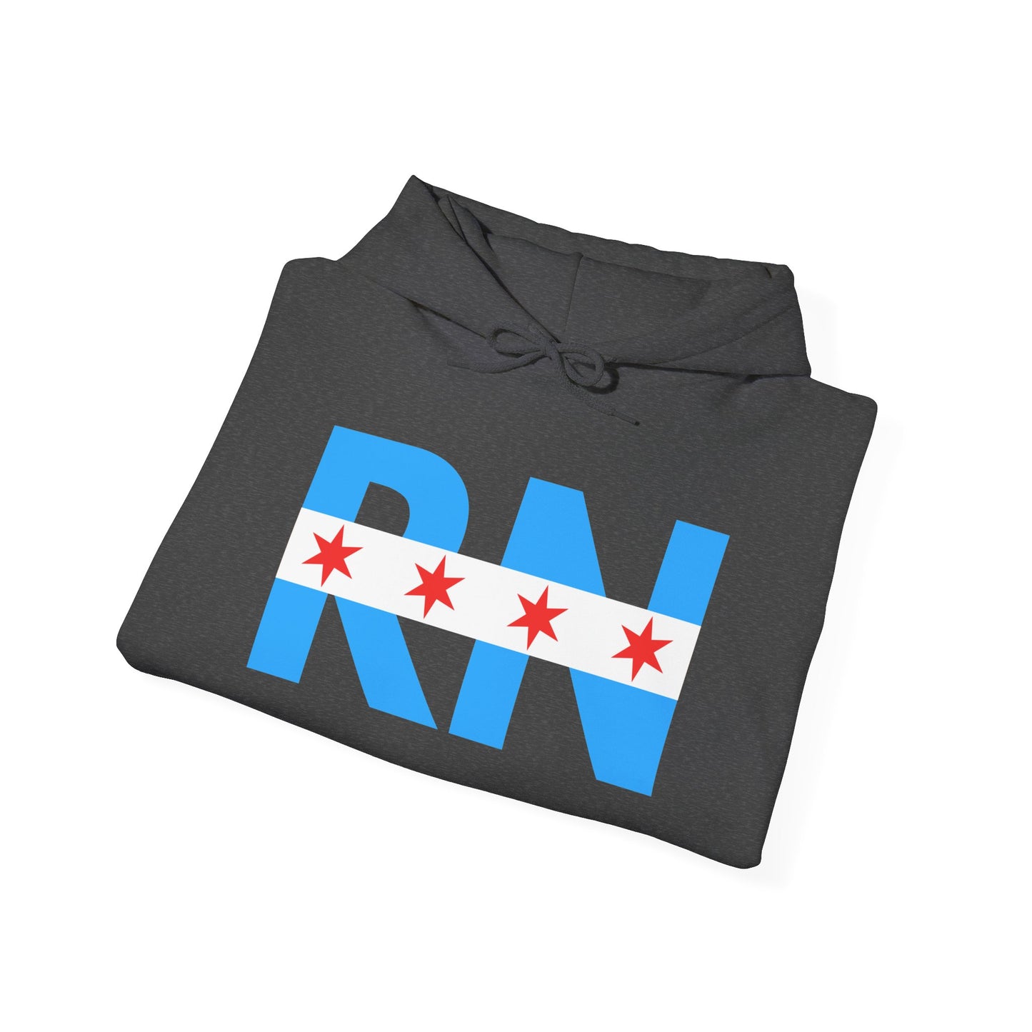 RN Nurse Chicago Flag Medical Hoodie