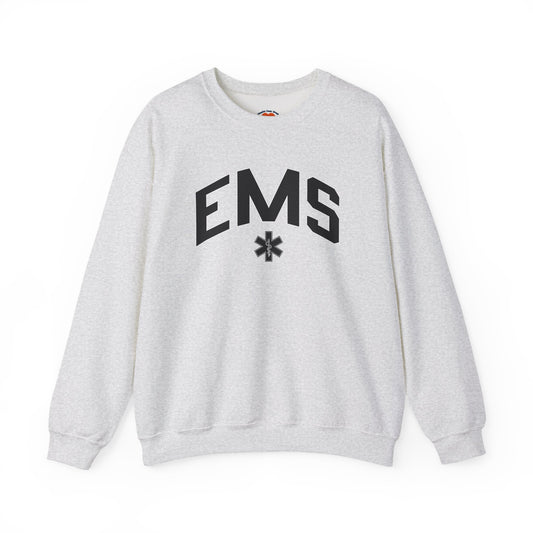 Varsity EMS Crewneck Sweatshirt-Ash-Health Gear Shop