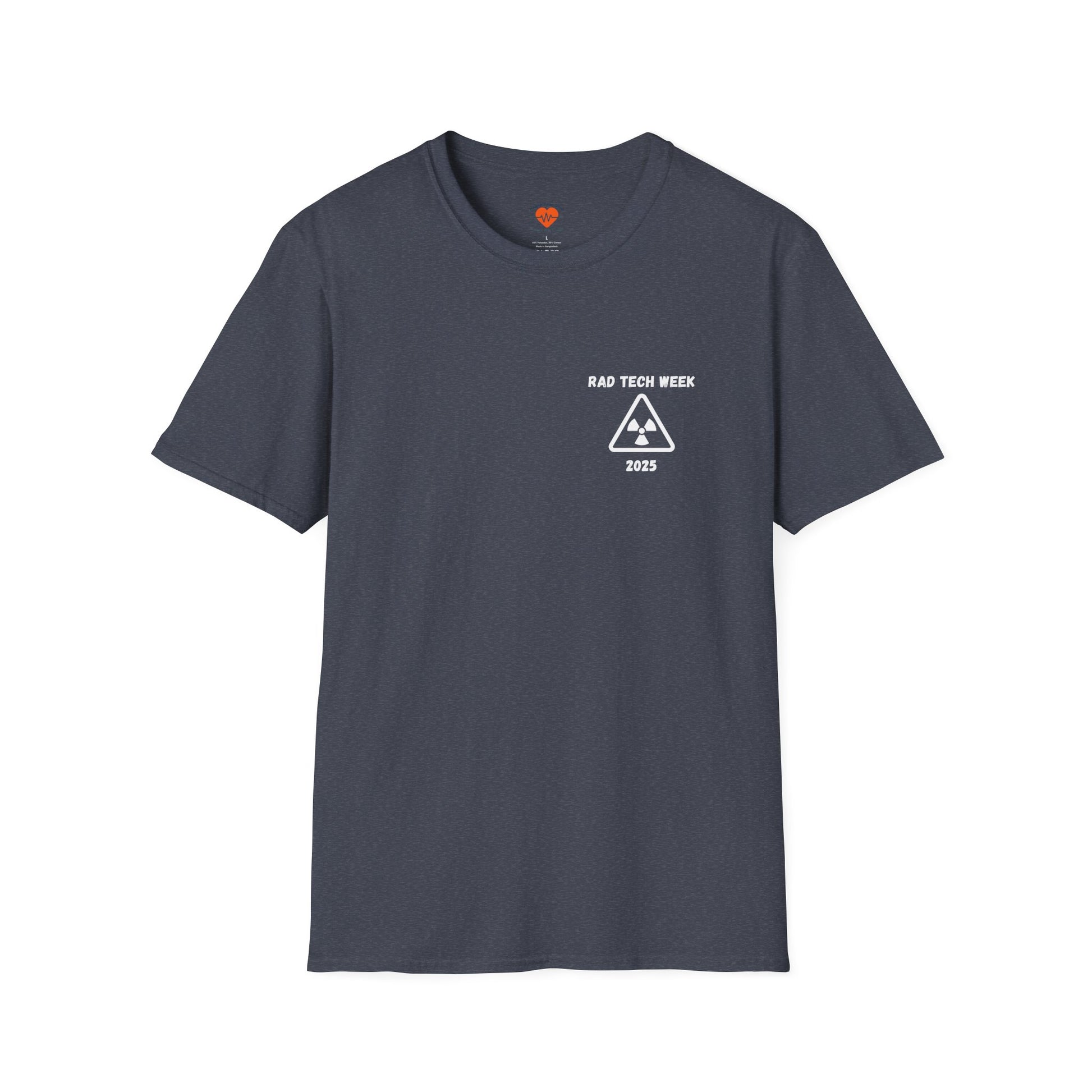 Cardiology IR Cath Lab Rad Tech Week 2025 T-Shirt-Heather Navy-Health Gear Shop