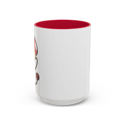 Power Up Mushroom Medical Coffee Mug - 15 oz. Red