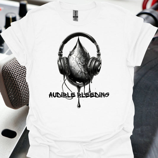 Audible Bleeding Surgery Humor T-Shirt-White-Health Gear Shop