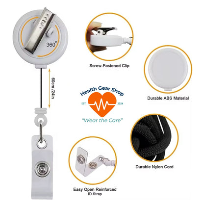 Cardiology RN ID Badge Reel-Health Gear Shop