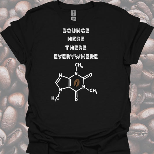 Caffeine Molecule T-Shirt – For Healthcare Coffee Lovers-Black-Health Gear Shop