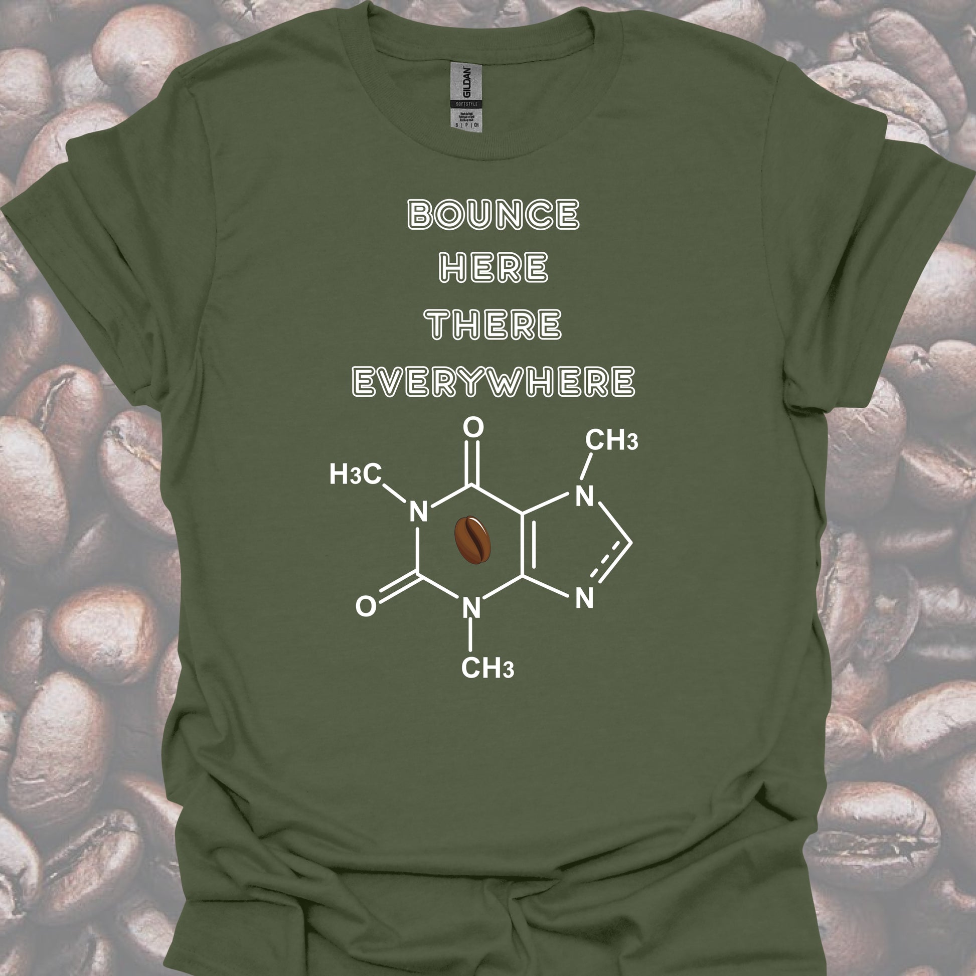 Caffeine Molecule T-Shirt – For Healthcare Coffee Lovers-Health Gear Shop