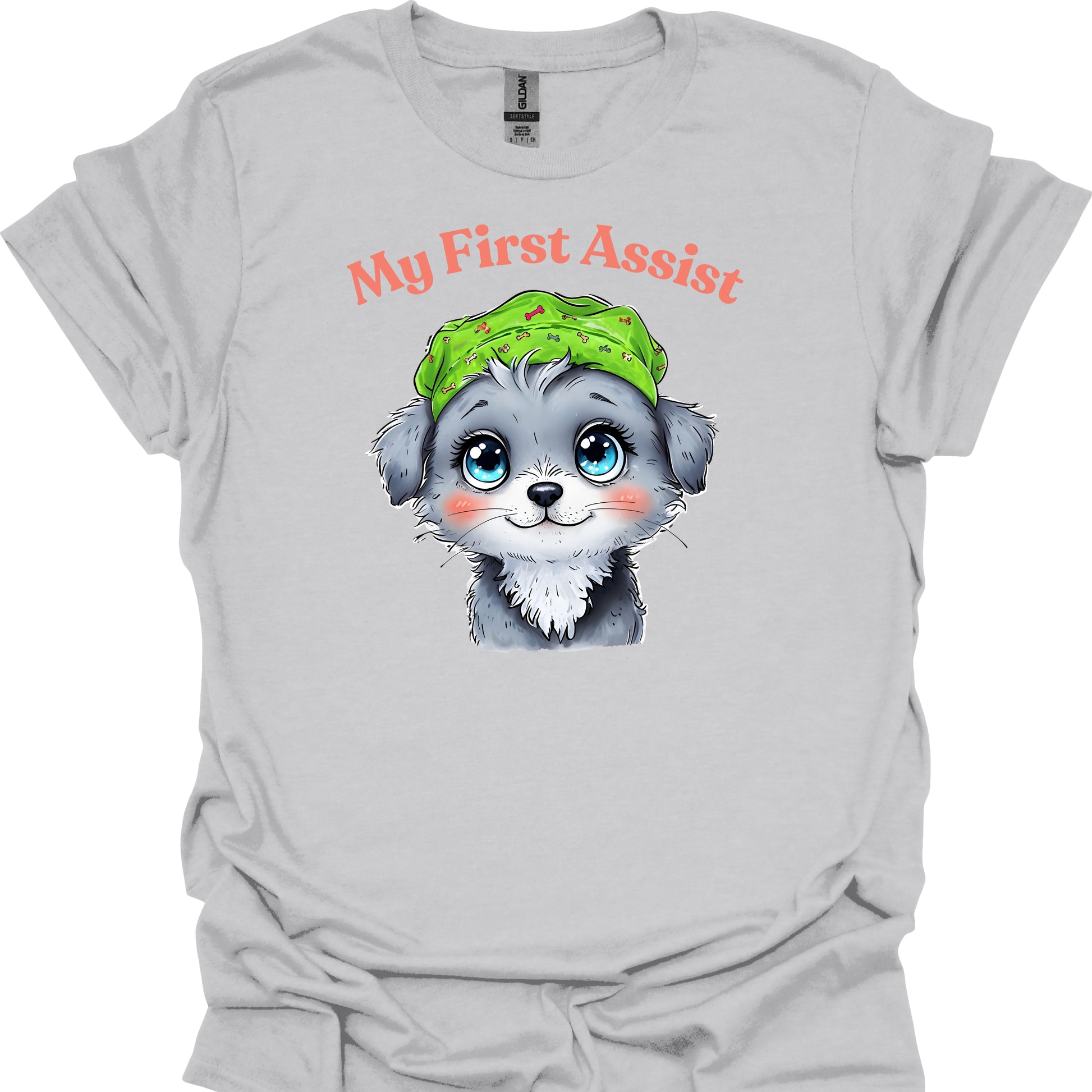 First Assistant Dog-Lover Surgeon Medical Gift T-Shirt-Health Gear Shop