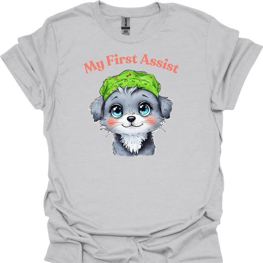 First Assistant Dog-Lover Surgeon Medical Gift T-Shirt-Health Gear Shop