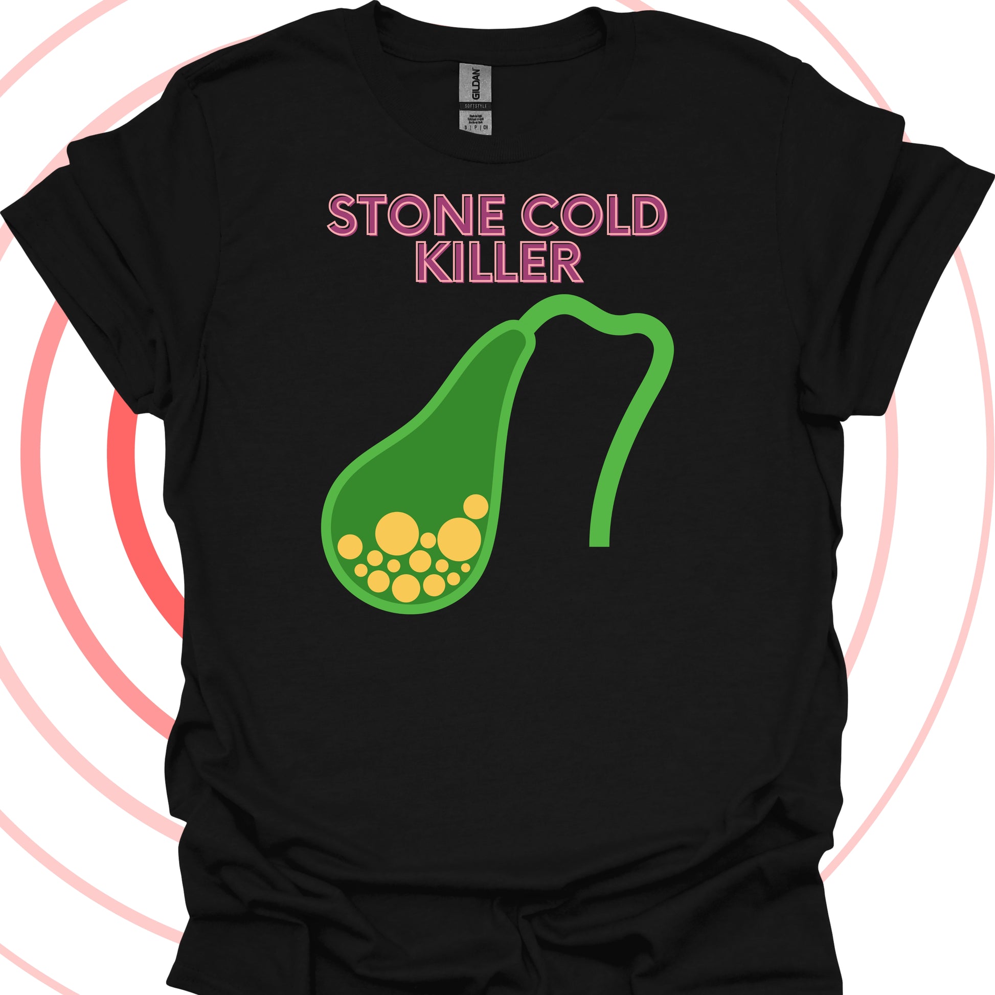 Stone Cold Gallbladder Surgery T-Shirt in Black – funny medical t-shirt, nurse and doctor gift for healthcare