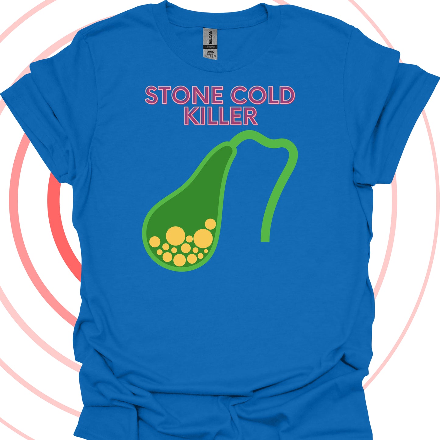 Stone Cold Gallbladder Surgery T-Shirt in Royal – funny medical t-shirt, nurse and doctor gift for healthcare