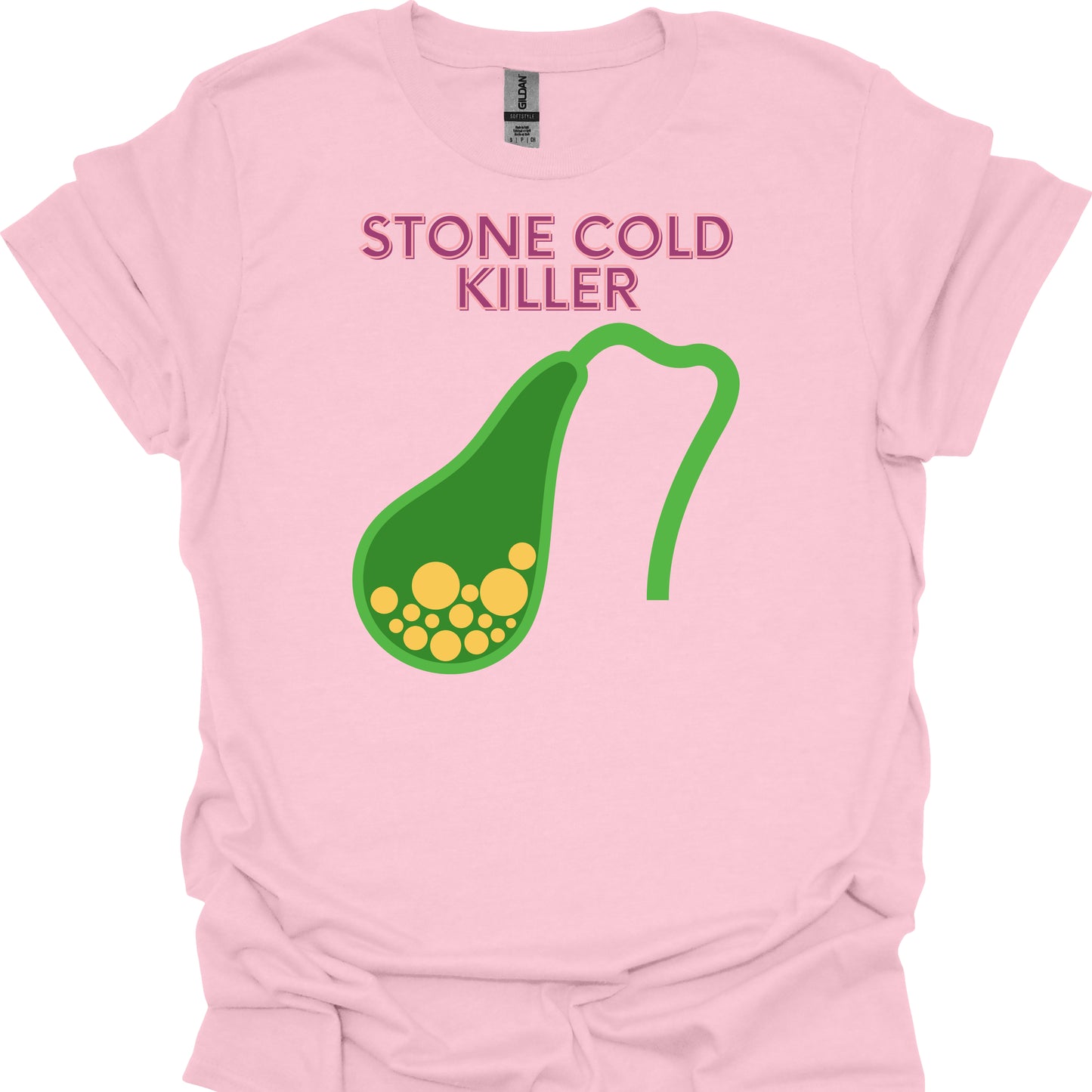 "Stone Cold Gall Bladder" Medical Humor Gift T-Shirt Style 2