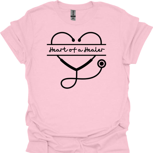 Heart of a Healer Healthcare Medical Gift T-Shirt