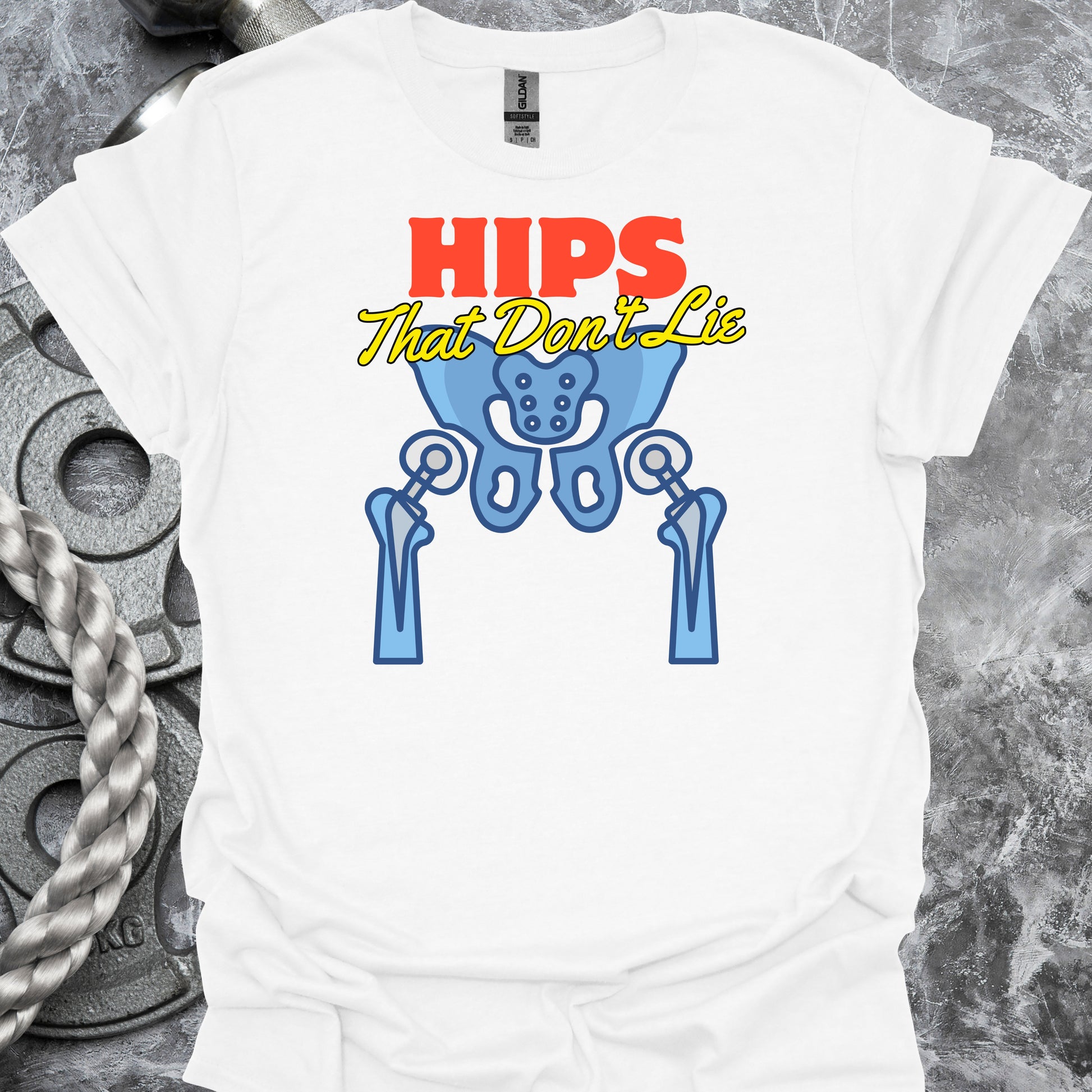 Hip Surgery Replacement Recovery T-Shirt – Celebrate Healing in White – funny medical t-shirt, nurse and doctor gift for healthcare