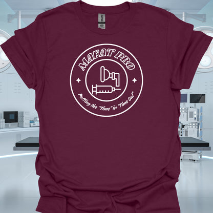 MAFAT Pro Anesthesia Humor T-Shirt – Funny CRNA & Anesthesiologist T-Shirt-Maroon-Health Gear Shop
