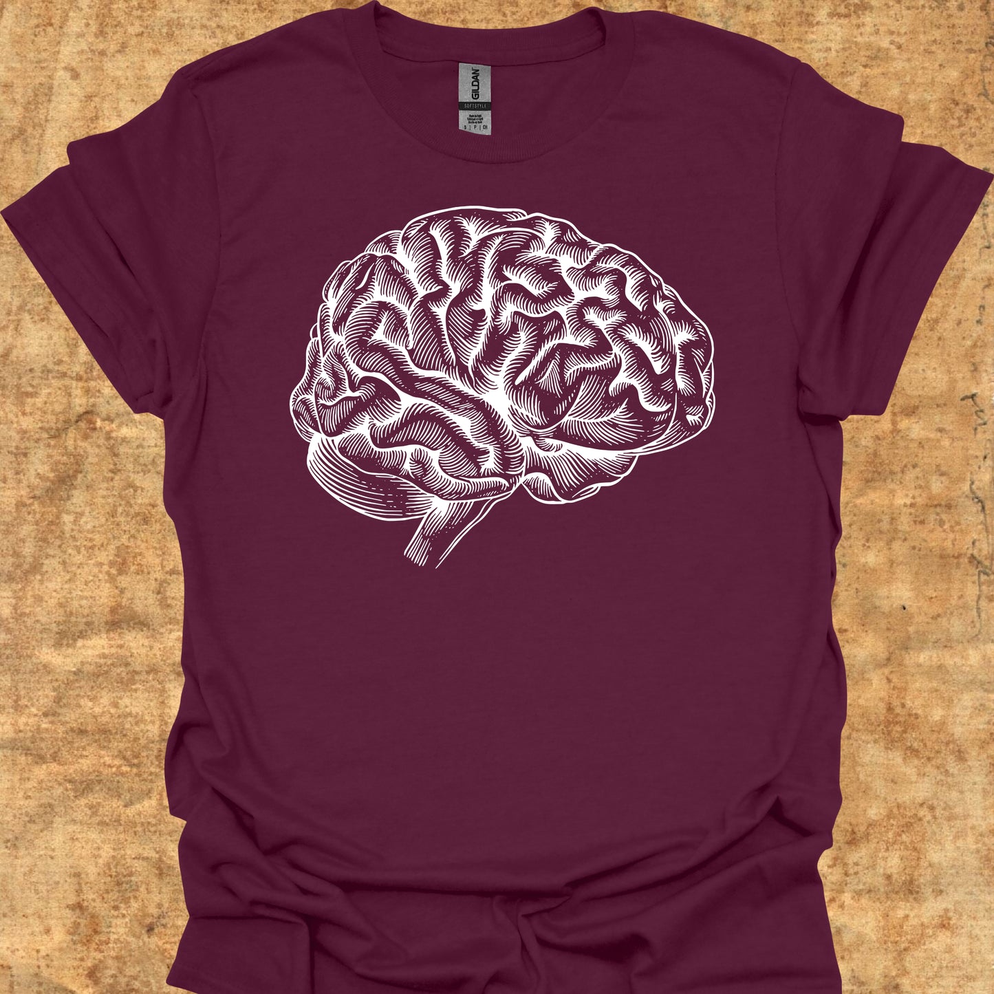 Minimalist Brain Anatomy Neurology T-Shirt for Neurologists & Neuro Care
