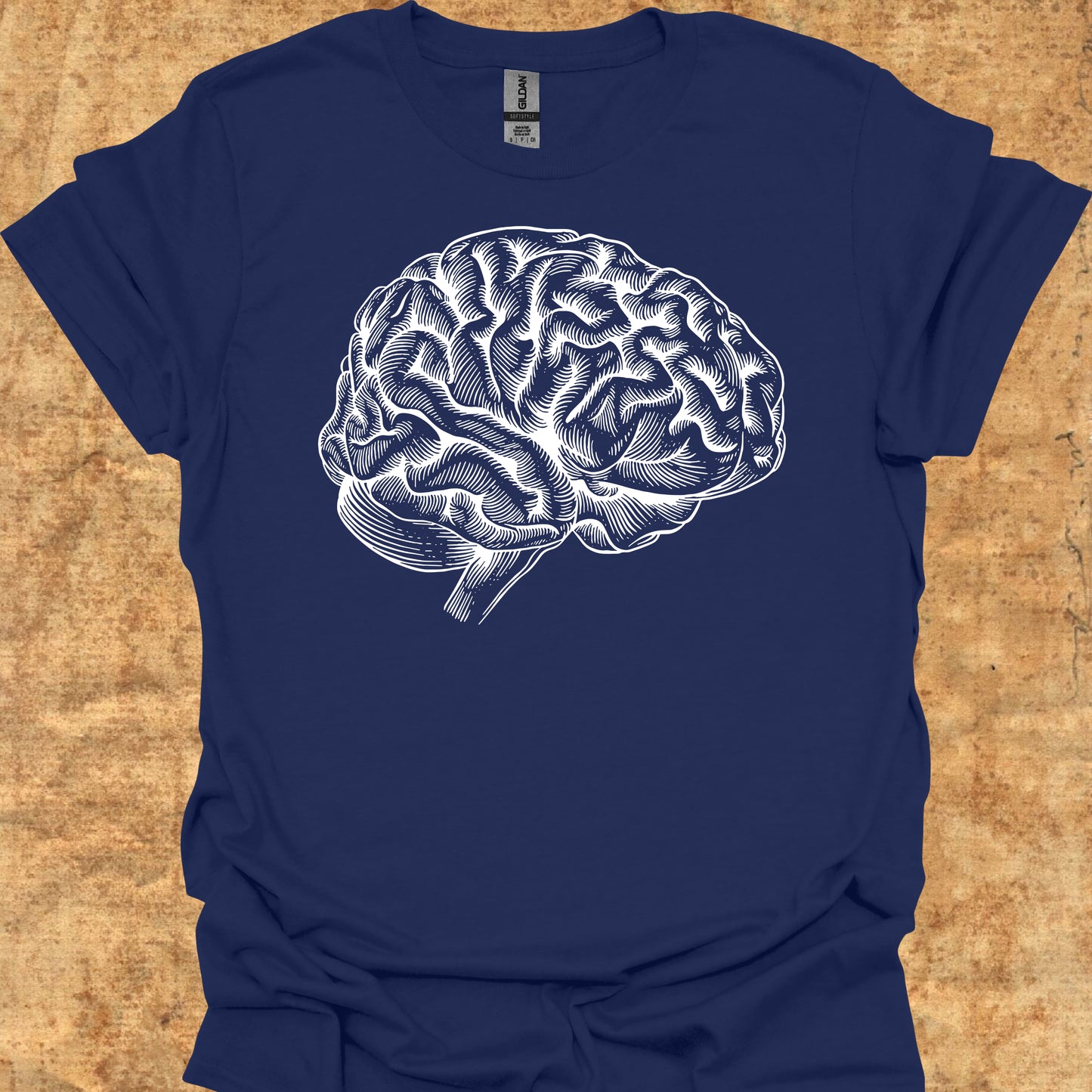 Minimalist Brain Anatomy Neurology T-Shirt for Neurologists & Neuro Care