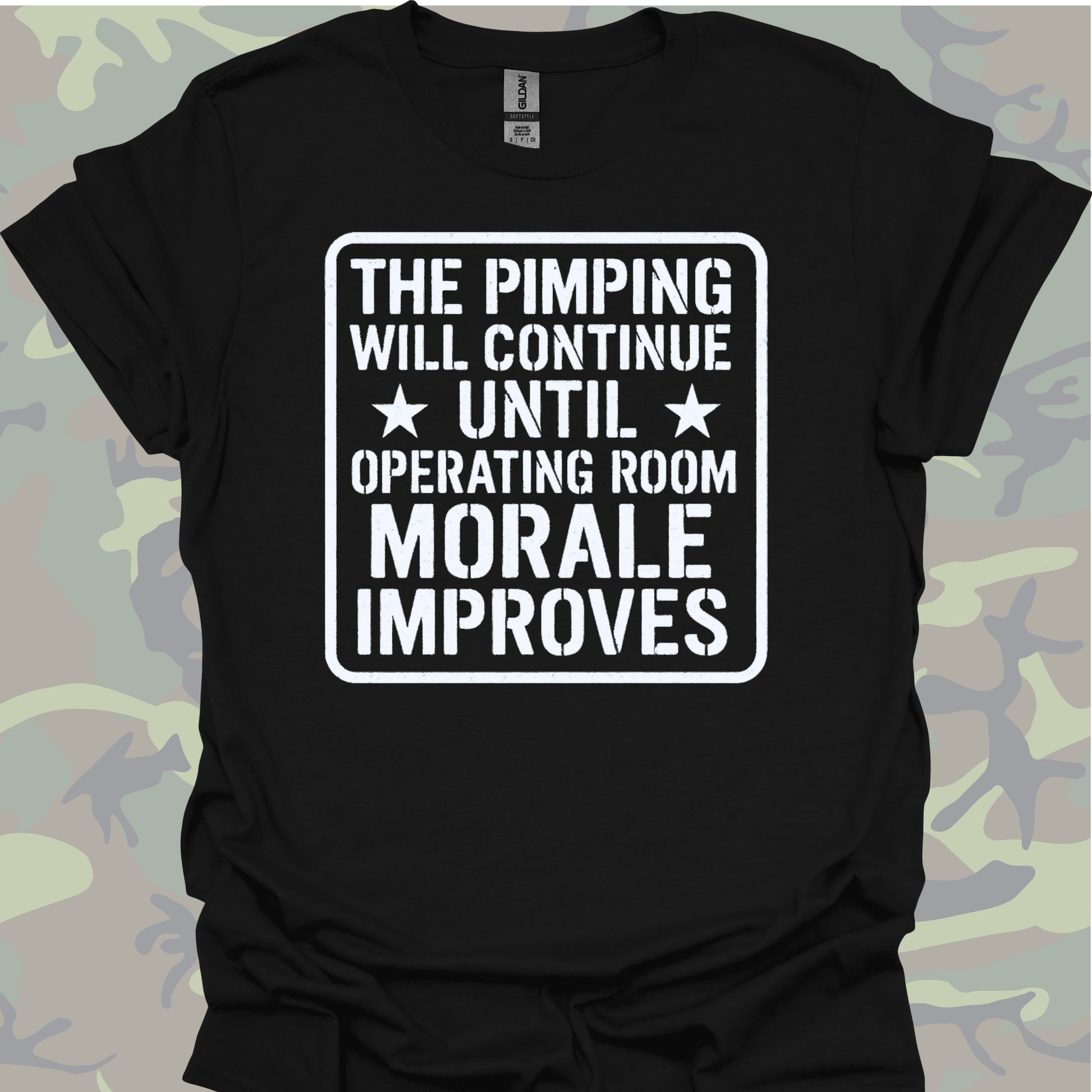 Surgery Resident Military Style Medical Humor T-Shirt-Black-Health Gear Shop