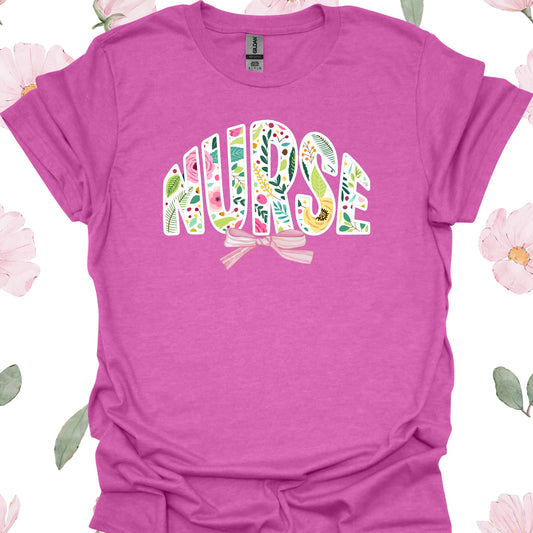 Nurse Appreciation Flower T-Shirt