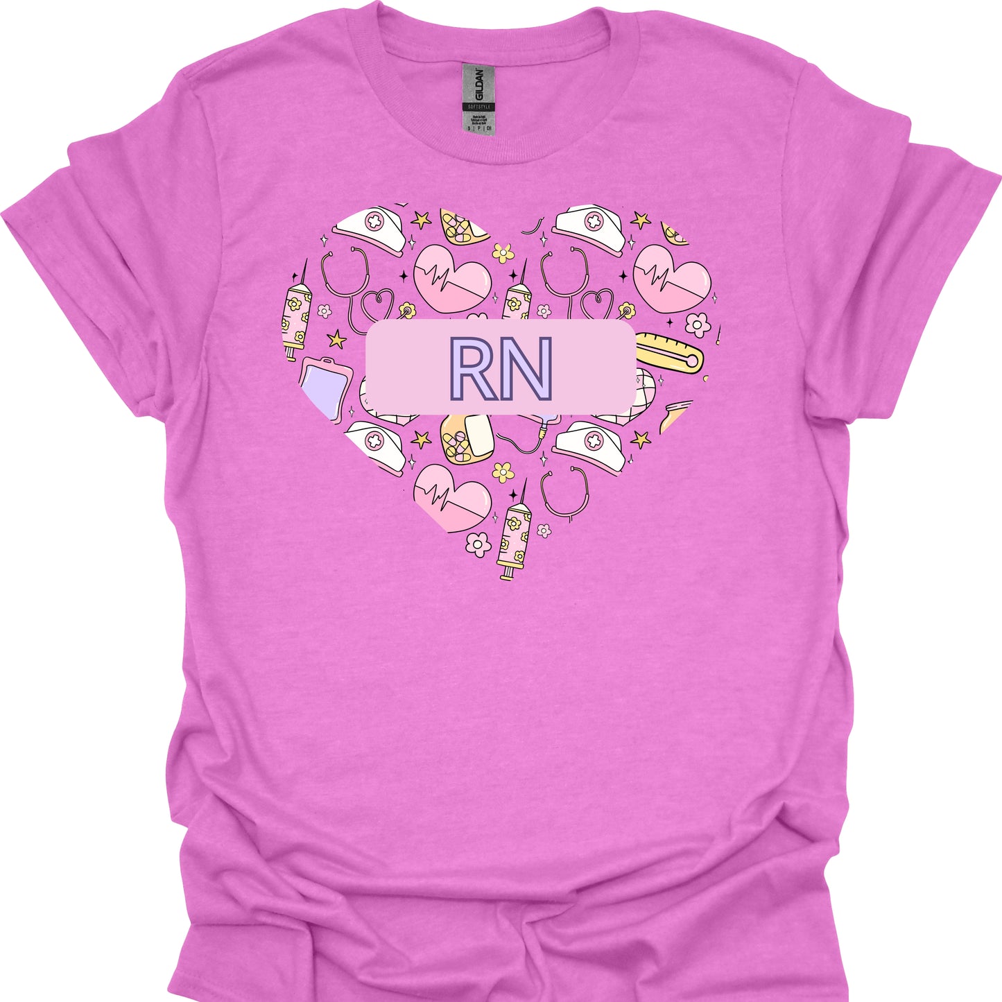 Registered Nurse RN Heart Medical Gift T-Shirt