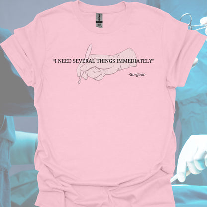Funny Surgeon Quote T-Shirt – Perfect for Surgeons-Light Pink-Health Gear Shop