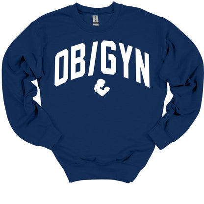 Varsity Style OB/GYN Medical Gift Crewneck Sweatshirt