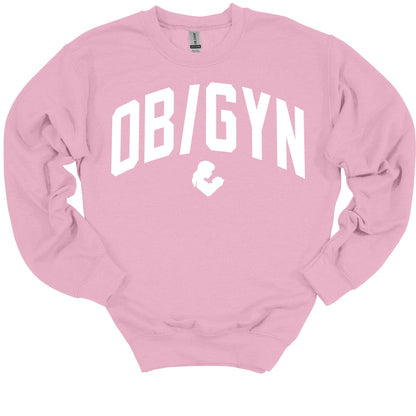 Varsity Style OB/GYN Medical Gift Crewneck Sweatshirt