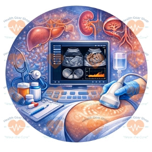 Abdominal Ultrasound Sonographer ID Badge Reel-Health Gear Shop