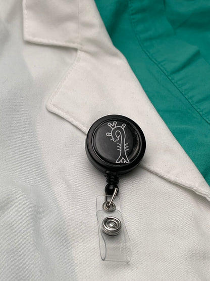 Aorta Anatomy Vascular Surgery ID Badge Reel-Health Gear Shop