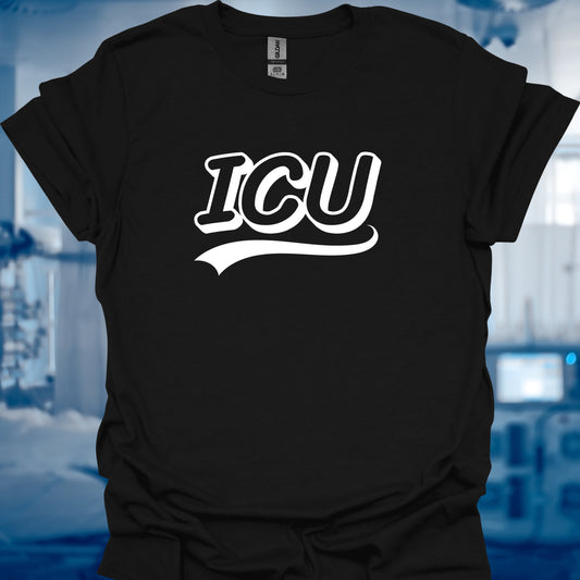 ICU Baseball T-Shirt – Classic Swoosh with a Healthcare Twist