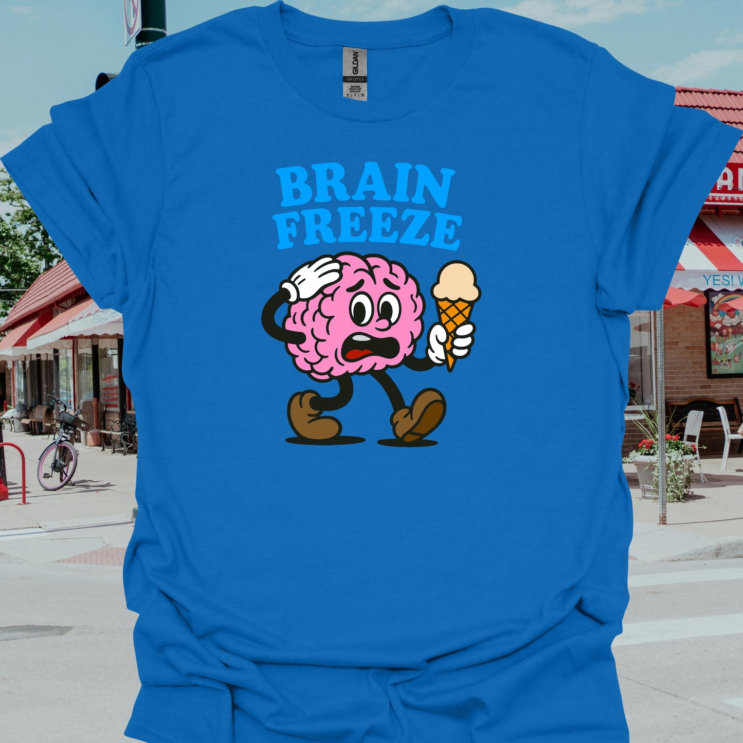 Brain Freeze Summer Neurology T-Shirt-Royal-Health Gear Shop