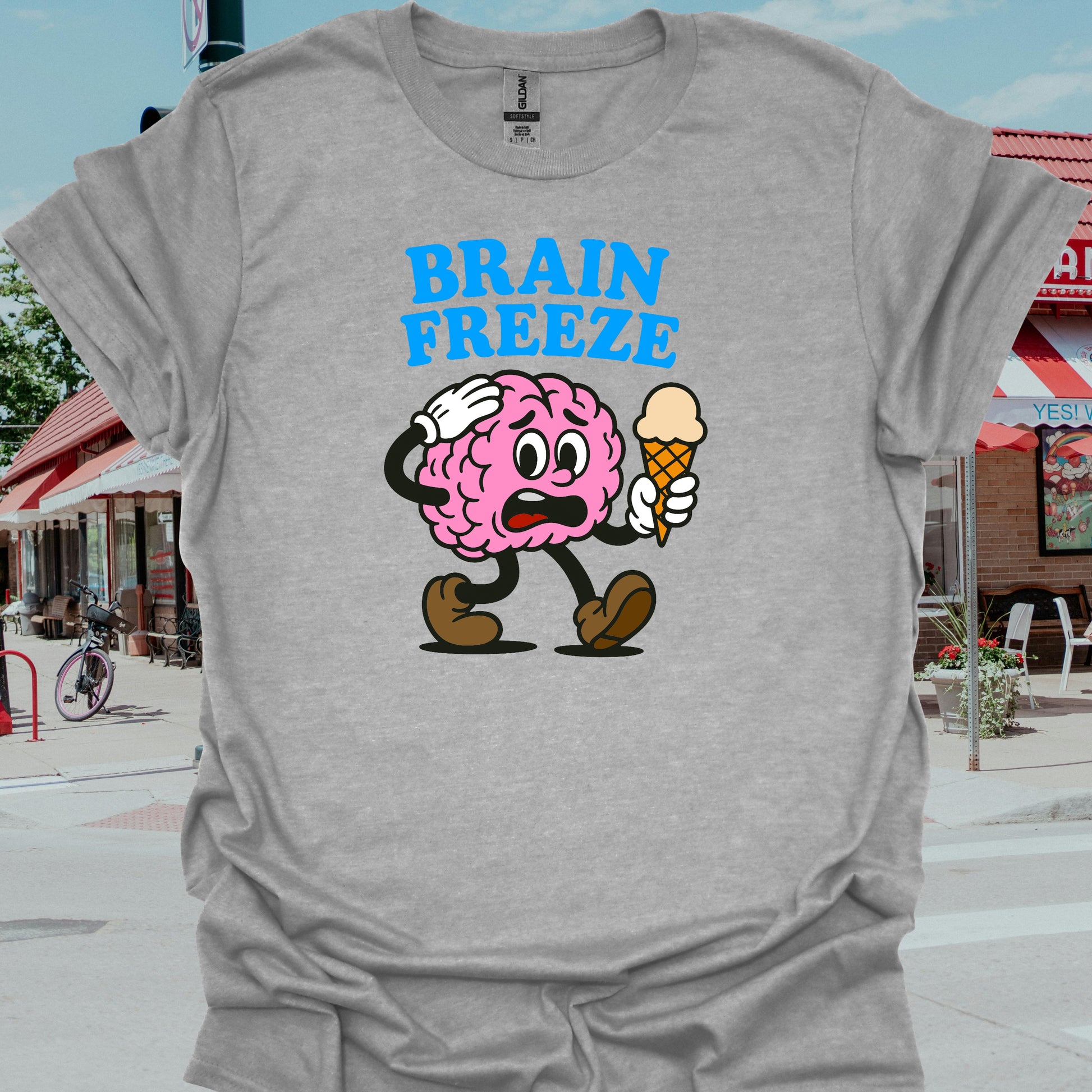 Brain Freeze Summer Neurology T-Shirt-Sport Grey-Health Gear Shop