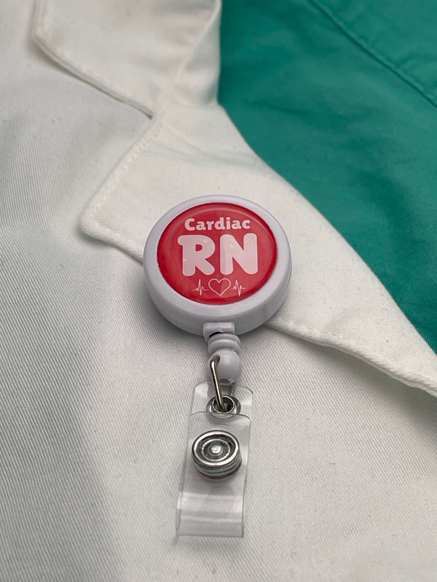 Cardiology RN ID Badge Reel-Health Gear Shop