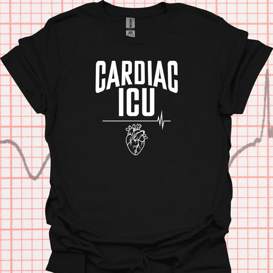 Cardiac ICU T-Shirt – Bold and Clean Design for Critical Care Pros