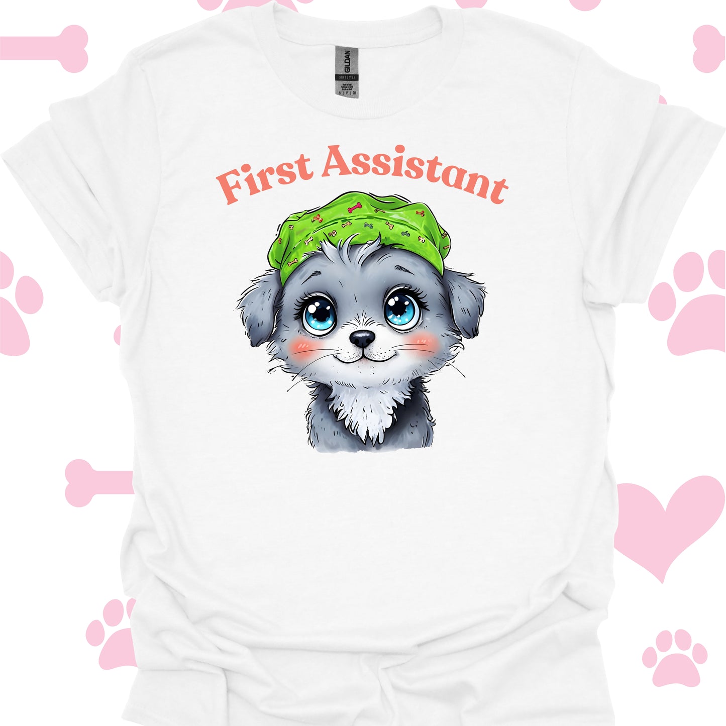 "First Assistant" Dog-Lover Surgeon Medical Gift T-Shirt