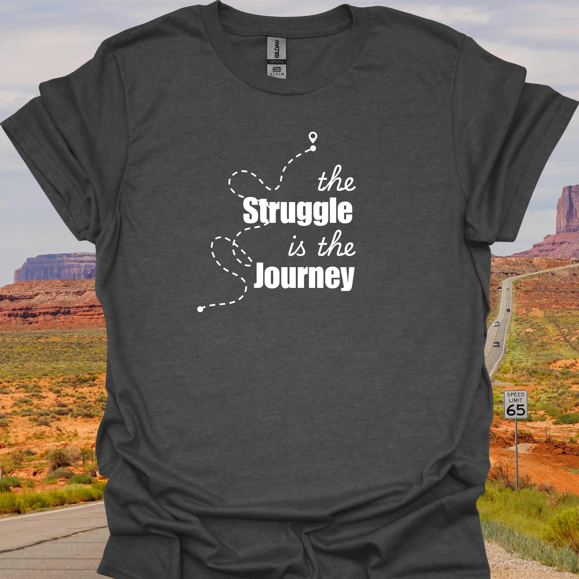 Inspirational Struggle Journey Mental Health Wellness T-Shirt-Health Gear Shop
