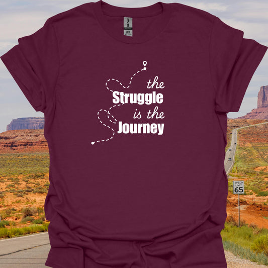 Inspirational Struggle Journey Mental Health Wellness T-Shirt-Health Gear Shop