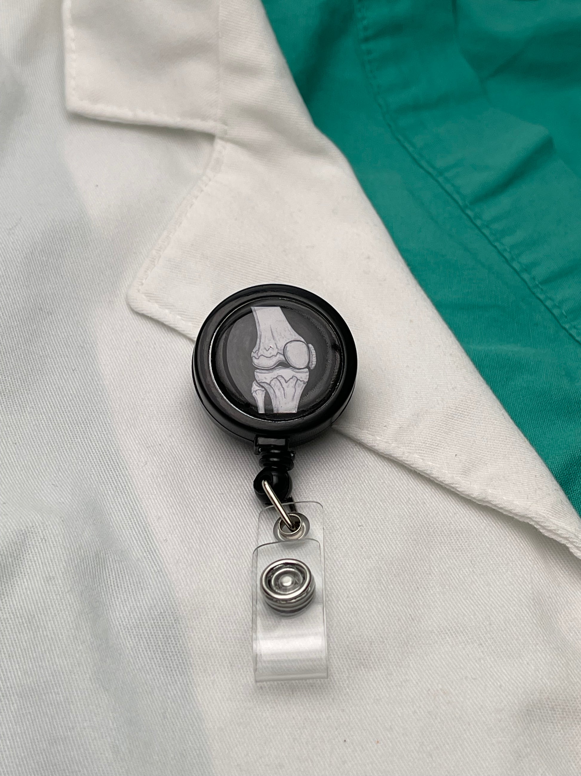 Orthopedic Surgery Knee Joint ID Badge Reel-Health Gear Shop