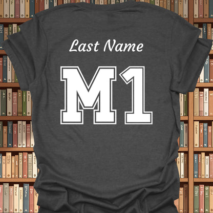 First Year Medical Student (M1) Personalized T-Shirt-Dark Heather Grey-Health Gear Shop